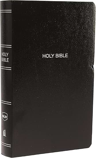 Black Leather-Look Bible with Red Letter Comfort Print