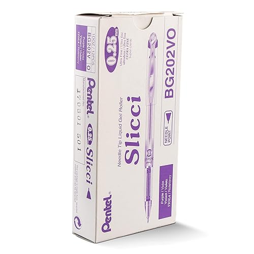 Violet Gel Pen, 0.25 mm, 12-pack