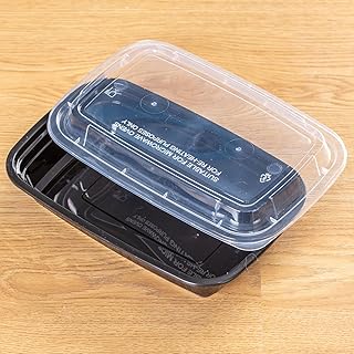 50 Pack 24 oz Reusable Food Storage Containers with Lids