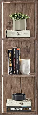 Recife Vertical Three-Tier Shadow Box Wall Shelf