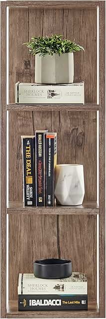 Recife Vertical Three-Tier Shadow Box Wall Shelf