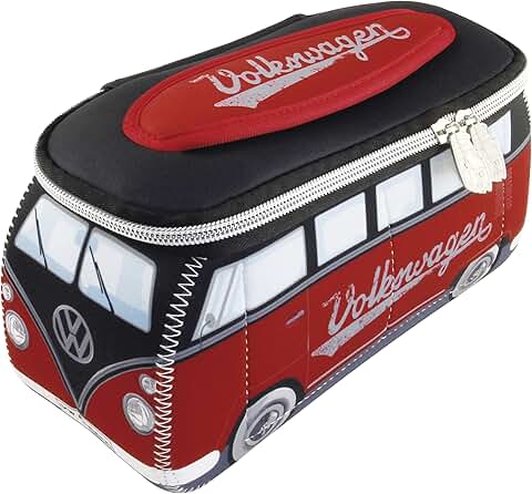 Neoprene Travel Makeup Bag with Bus Design