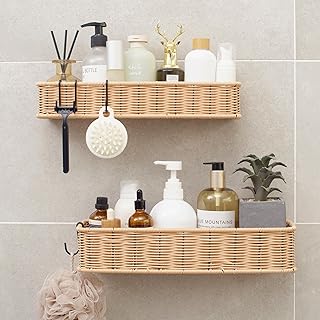 Two Waterproof Shower Caddies for Bathroom Organization