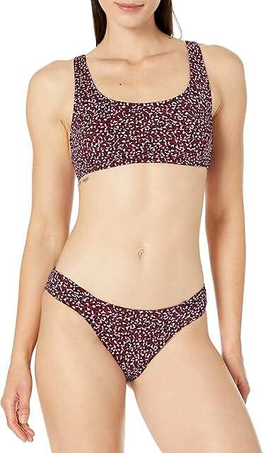 Women's Scoop Neck Swim Crop Top