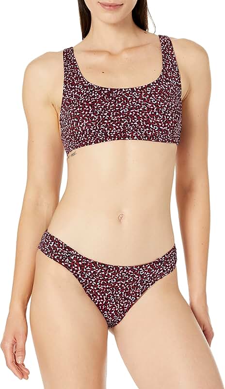 Women's Scoop Neck Swim Crop Top