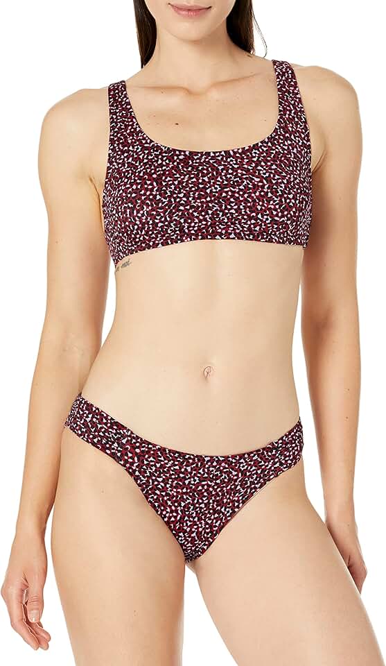 Women's Scoop Neck Swim Crop Top