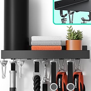 Wall-Mounted Metal Shelf for Gym Storage