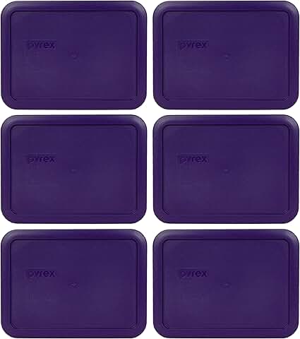 3-Cup Plum Purple Food Storage Lid, 6-Pack