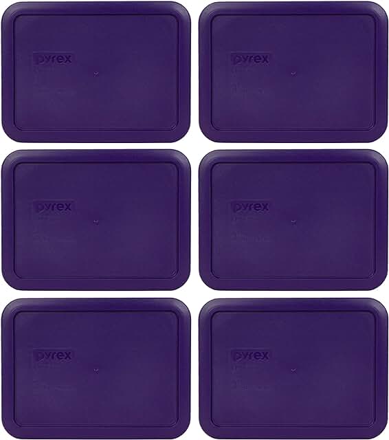3-Cup Plum Purple Food Storage Lid, 6-Pack