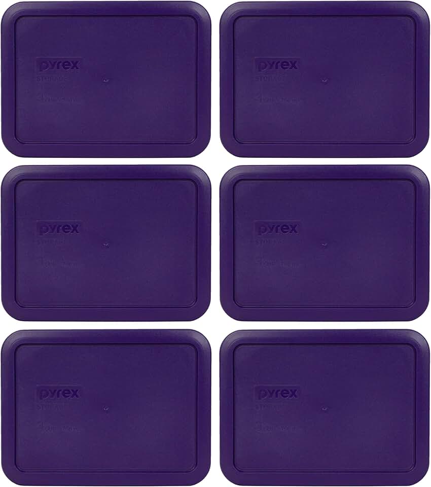 3-Cup Plum Purple Food Storage Lid, 6-Pack
