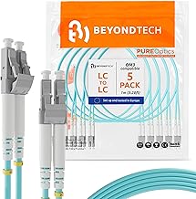 1m LC to LC multimode fiber patch cable, 5-pack