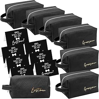 Men's Toiletry Bag with Bowknot and Greeting Card