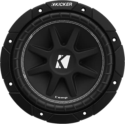 8-inch 4-ohm subwoofer with single voice coil