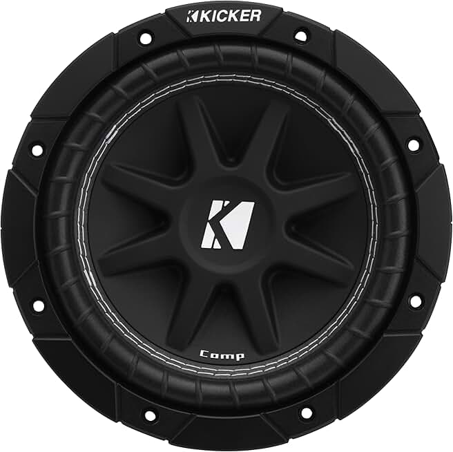 8-inch 4-ohm subwoofer with single voice coil