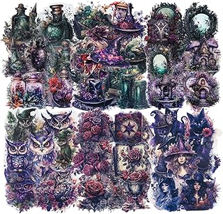 120 Gothic Fantasy PET Stickers with Organizer
