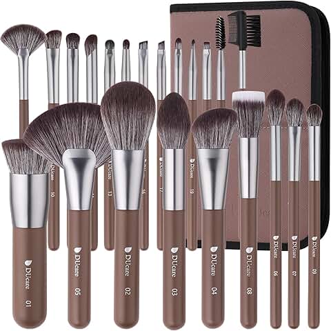 22-Piece Professional Makeup Brush Set with Case