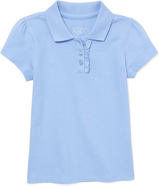 Baby Girl and Toddler Ruffle Pique Polo