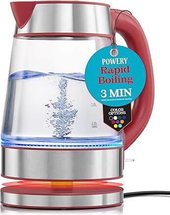 Speed-Boil Electric Kettle for Coffee and Tea, 1.7L