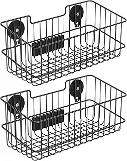 Large Metal Wire Mesh Magnetic Storage Baskets (2 Pack)
