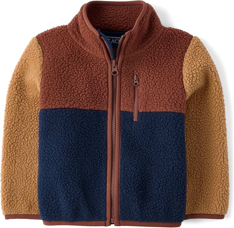 Baby Boys and Toddler Sherpa Fleece Zip Jacket