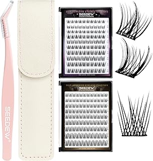 Three-piece DIY lash set with tweezer and natural style