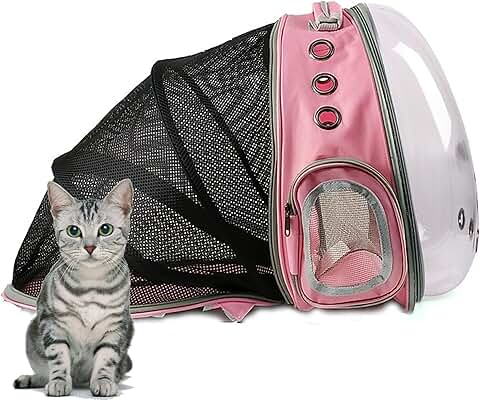 Expandable Cat and Puppy Backpack for Travel and Outdoors