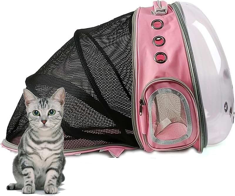 Expandable Cat and Puppy Backpack for Travel and Outdoors