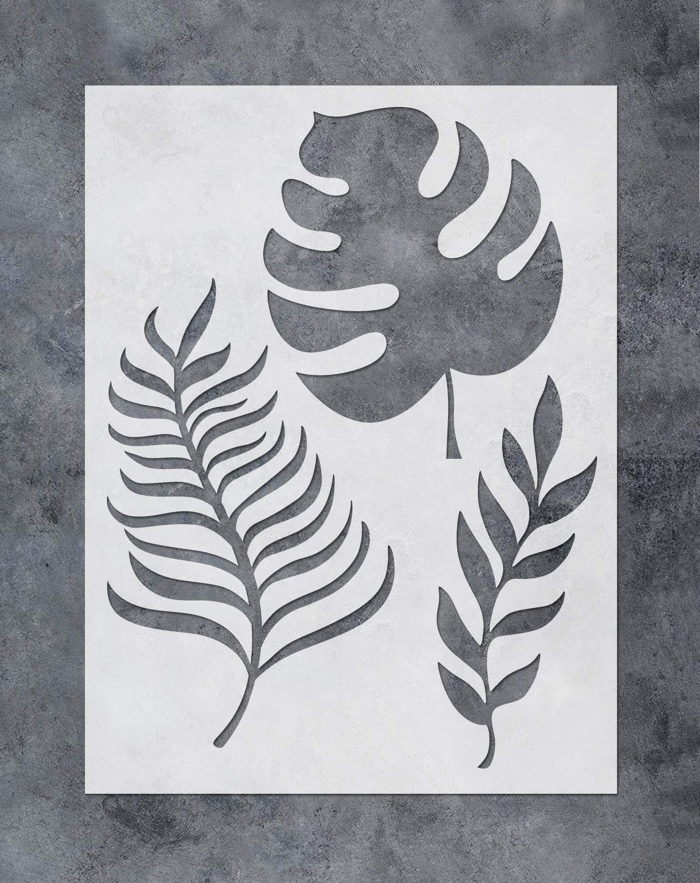 Palm Frond Wall Art Reusable Stencil 12x16inch