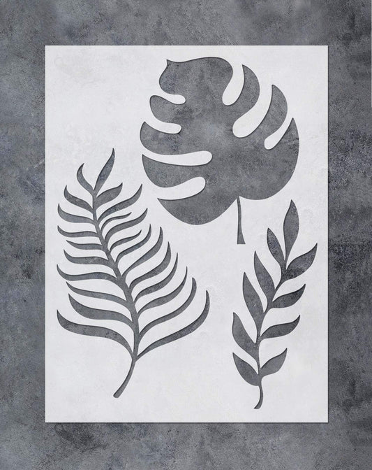 Palm Frond Wall Art Reusable Stencil 12x16inch