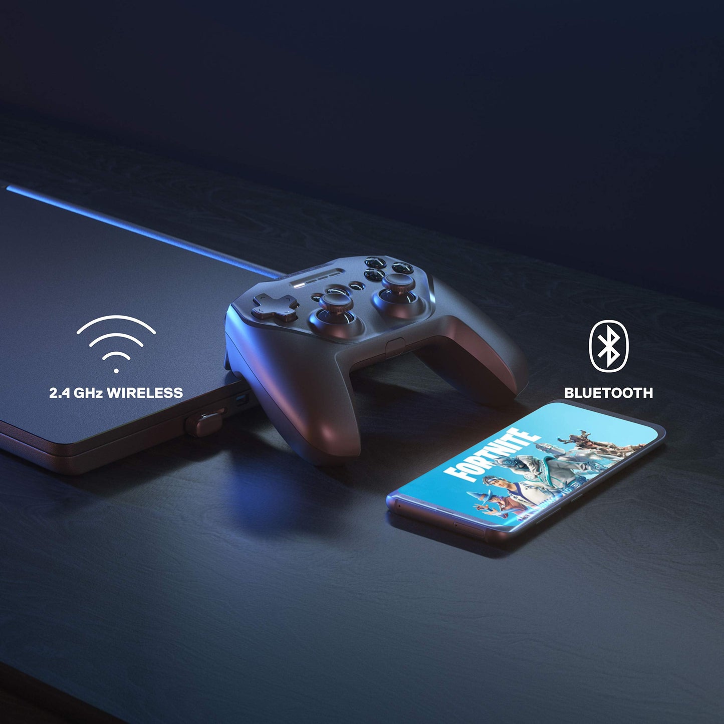 Stratus Duo Wireless Gaming Controller - Compatible with Android, Windows, VR, and Chromebooks - Dual-Wireless Connectivity - High-Performance Materials - Supports Fortnite Mobile