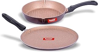 Nonstick Granite Finish Kitchen Set with Dosa Tawa and Grill Pan