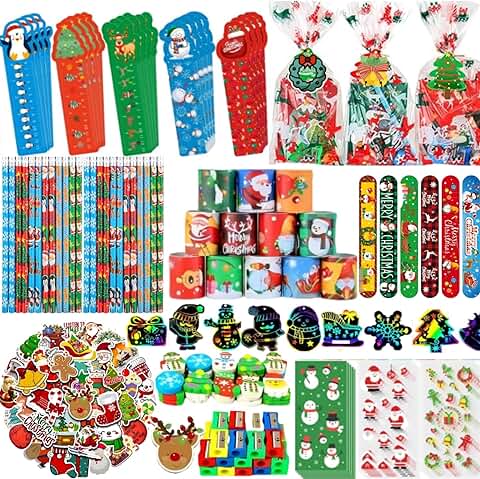 24 Christmas Stationery Party Favors for Kids