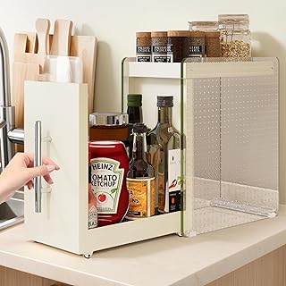 Two-Tier Pull-Out Spice and Condiment Organizer