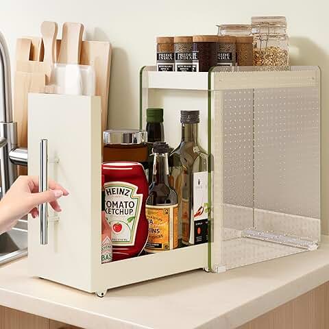Two-Tier Pull-Out Spice and Condiment Organizer