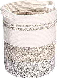 Large Cotton Rope Storage Basket with Handles