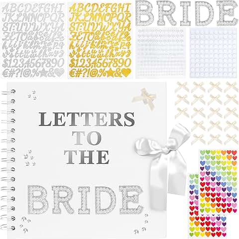 Wedding Memory Book with Stickers and Bows