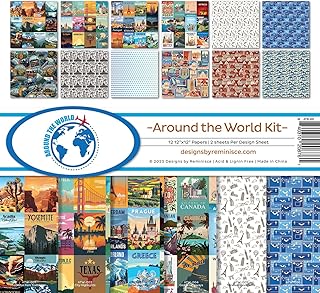 Reminisce Around The World Scrapbook Kit