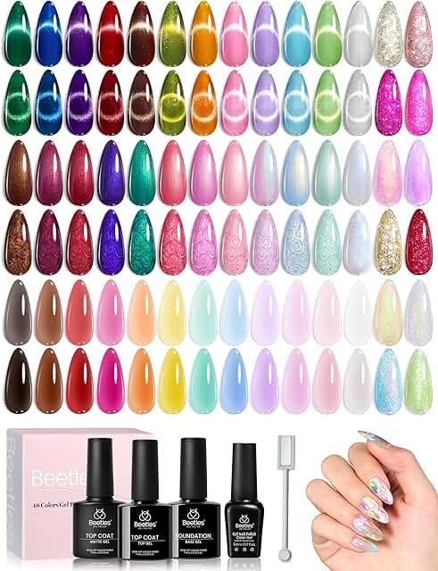 Beetles Winter Gel Polish Set with 48 Colors