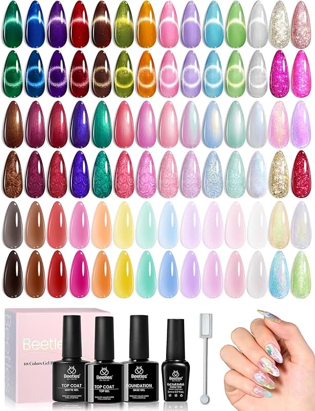 Beetles Winter Gel Polish Set with 48 Colors