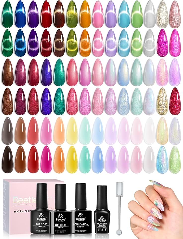 Beetles Winter Gel Polish Set with 48 Colors
