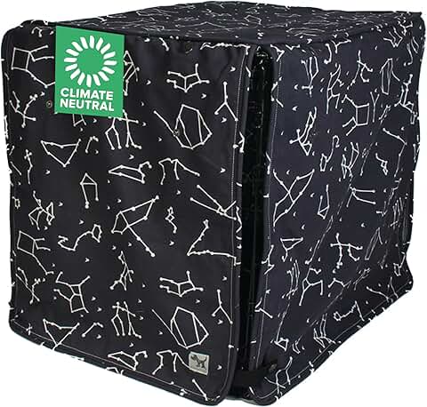 Dog Crate Cover with Roll-Up Panels, 36x23x25