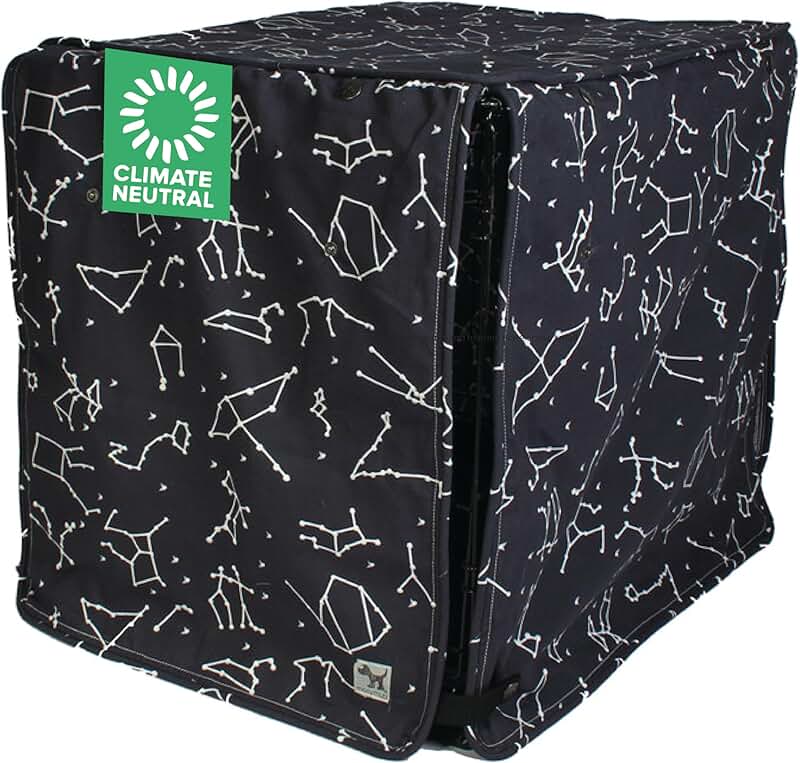 Dog Crate Cover with Roll-Up Panels, 36x23x25