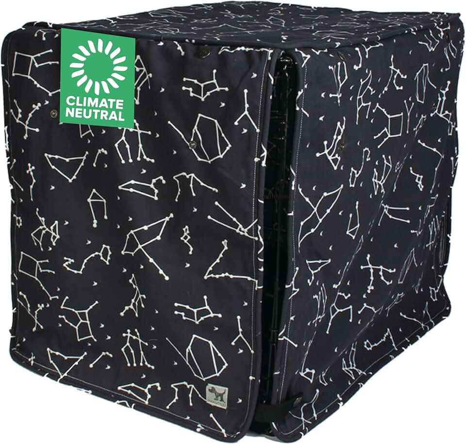 Dog Crate Cover with Roll-Up Panels, 36x23x25