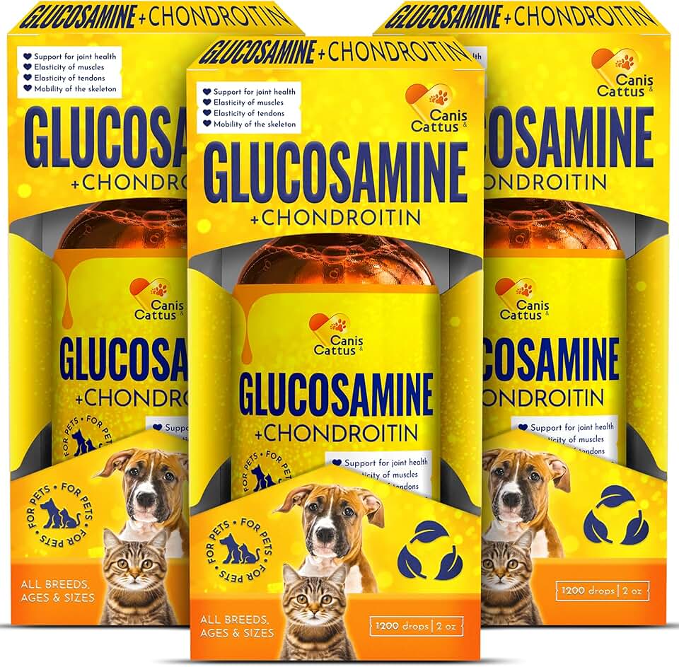 Joint supplement drops for dogs and cats, 3 packs