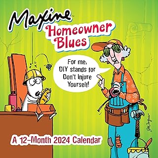 2024 Maxine Wall Calendar with Large Grids