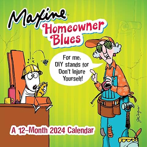 2024 Maxine Wall Calendar with Large Grids