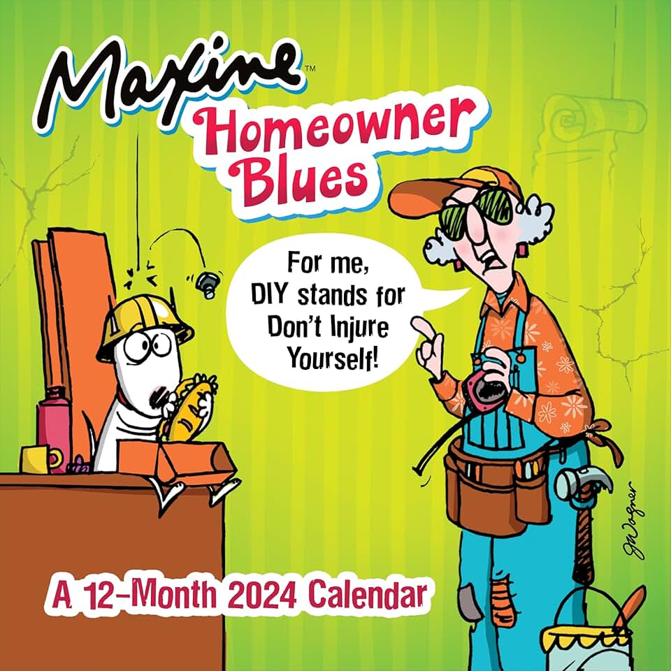 2024 Maxine Wall Calendar with Large Grids