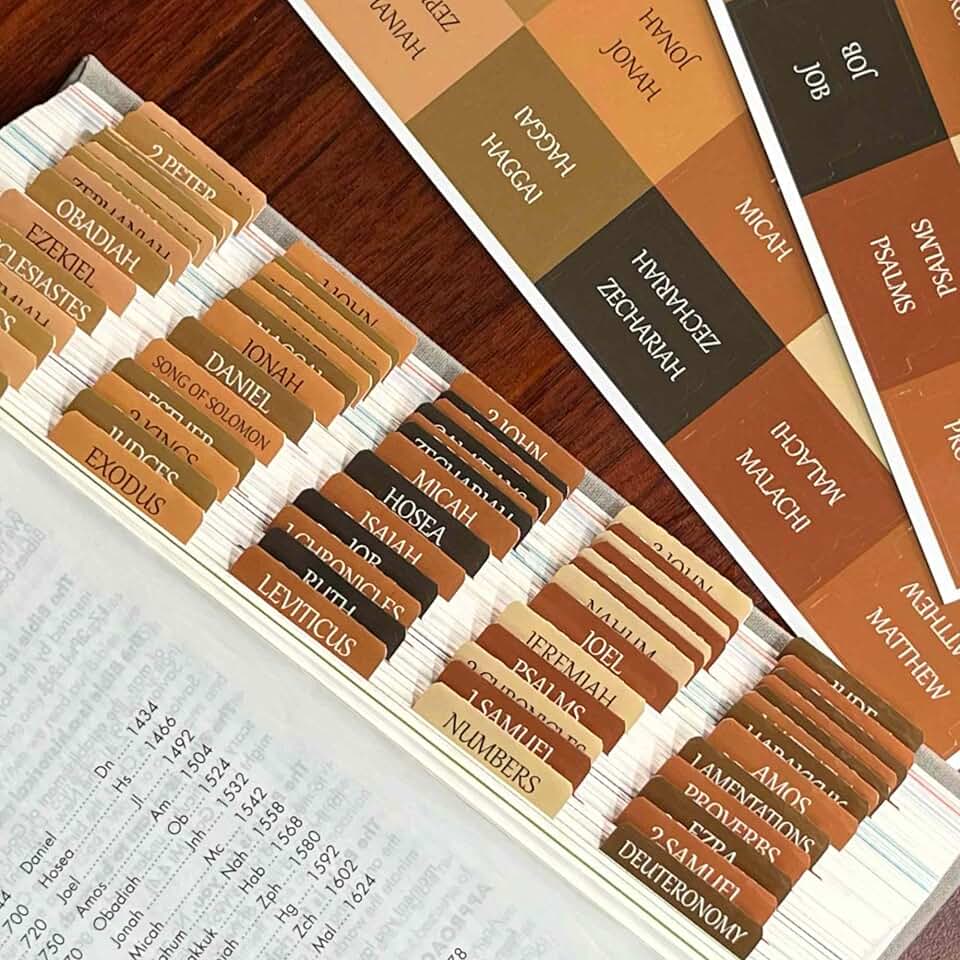 Large Print Laminated Bible Tabs for Easy Reading
