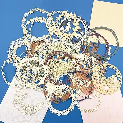Decorative Lace Paper Set for Crafts and Scrapbooking
