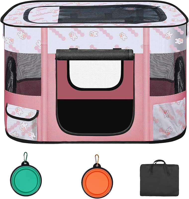 Foldable Indoor and Outdoor Dog Playpen